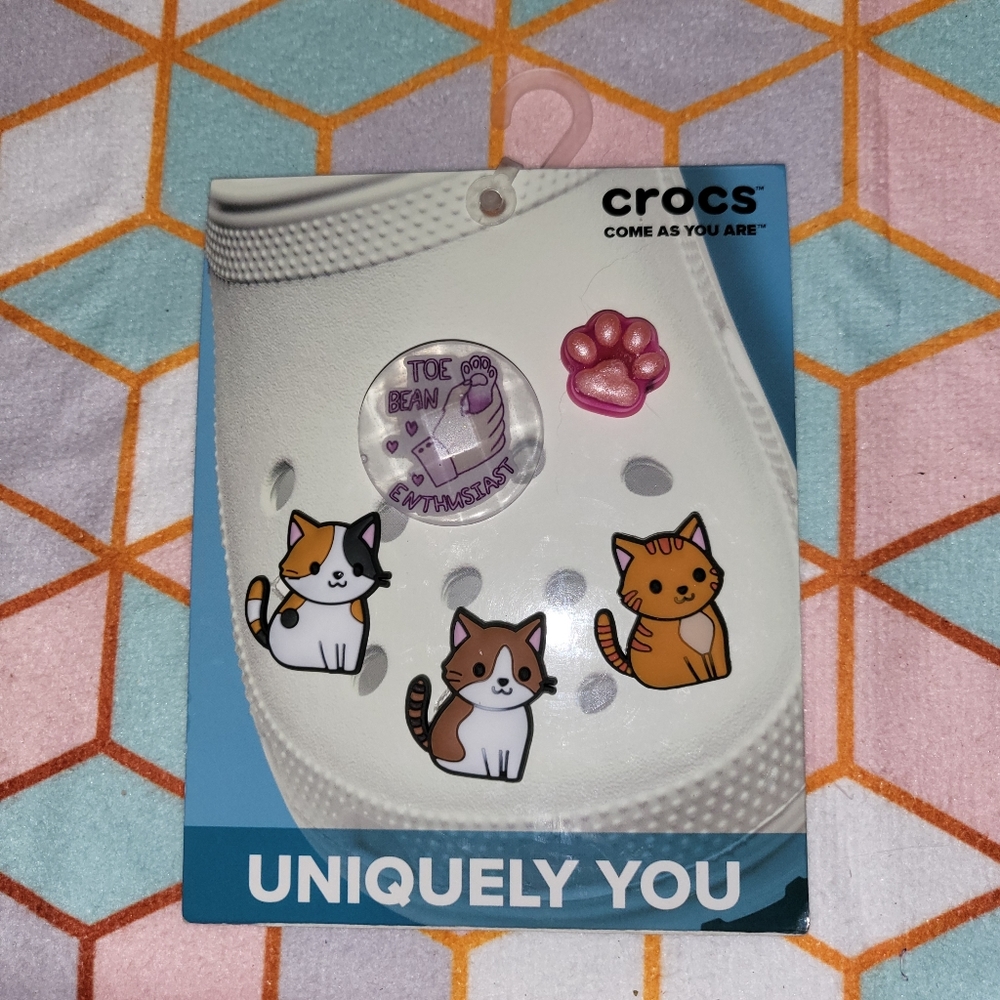 Crocs Handmade Jibbitz 5pc Cats toe Bean enthusiast Set 2 cat kitten kitty charm